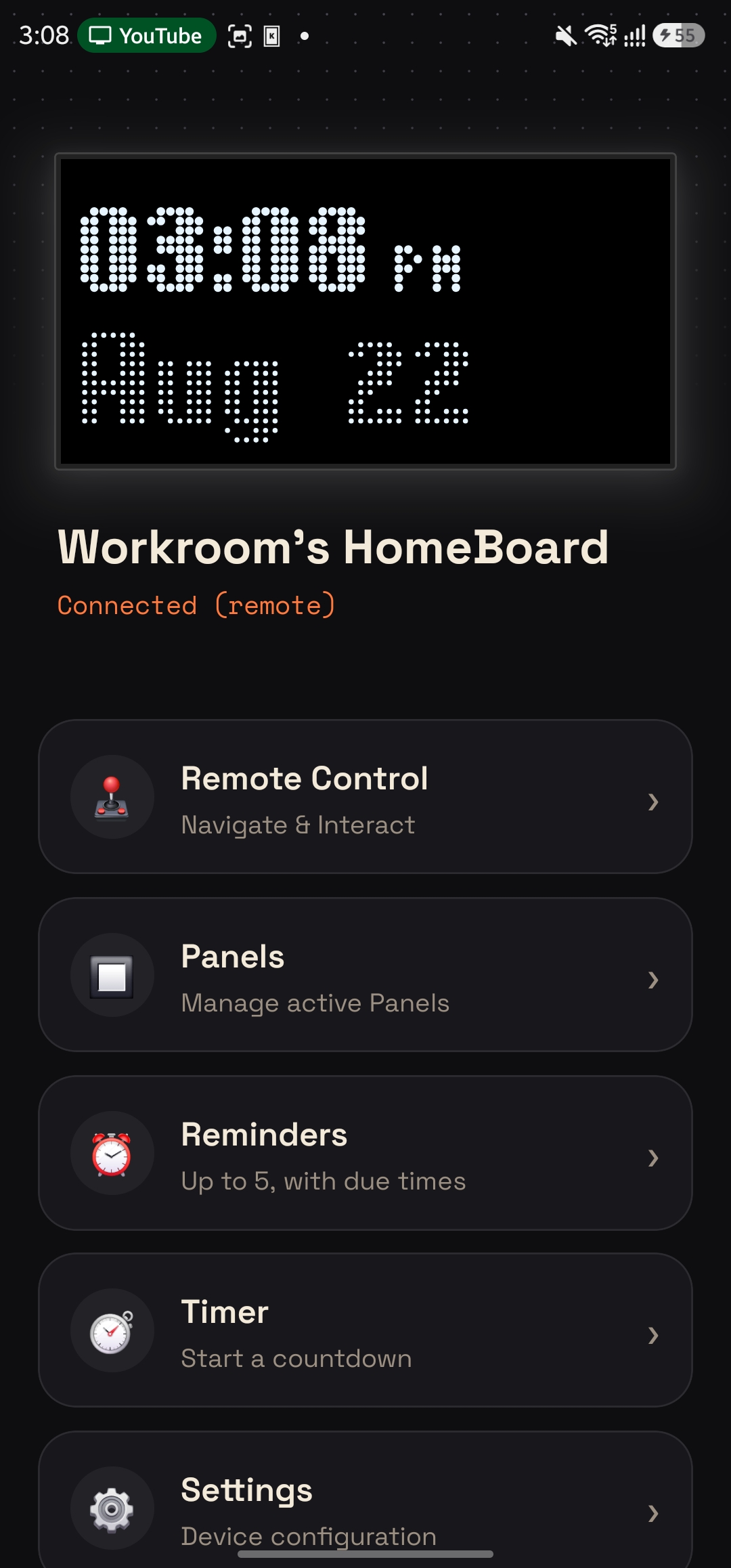 HomeBoard app